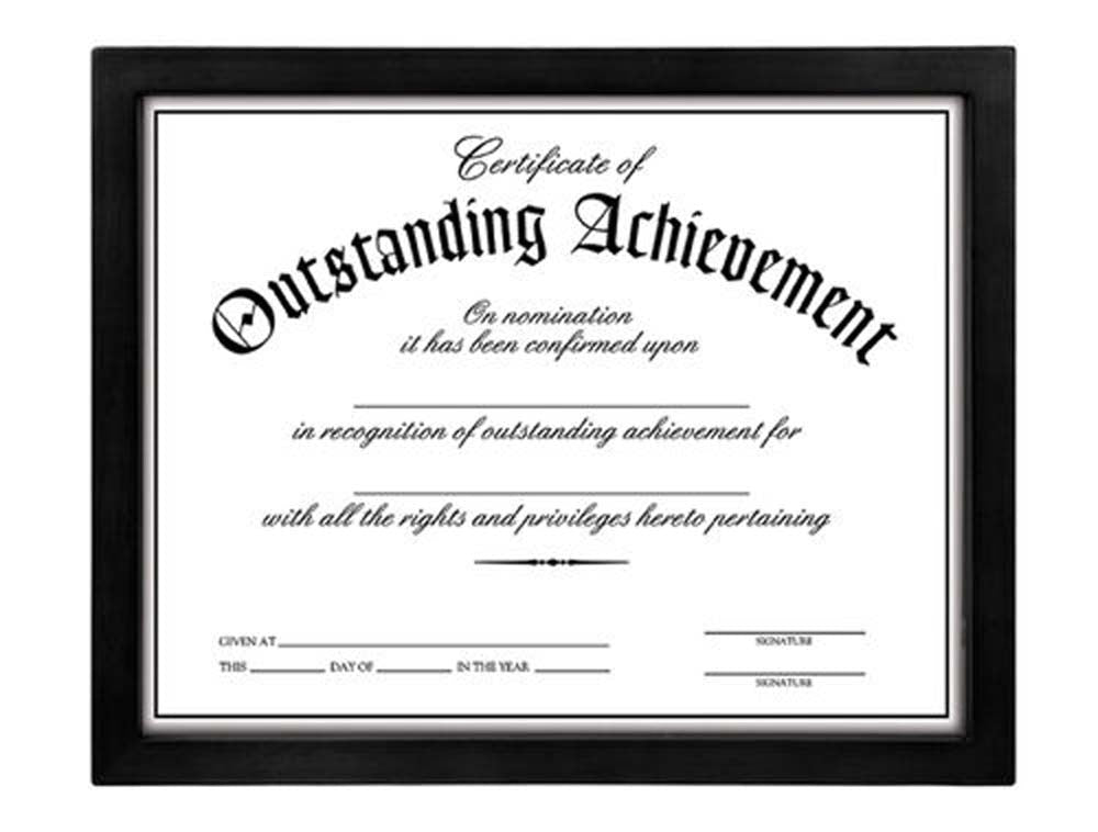 Malden Black Document Frame 8.5x11