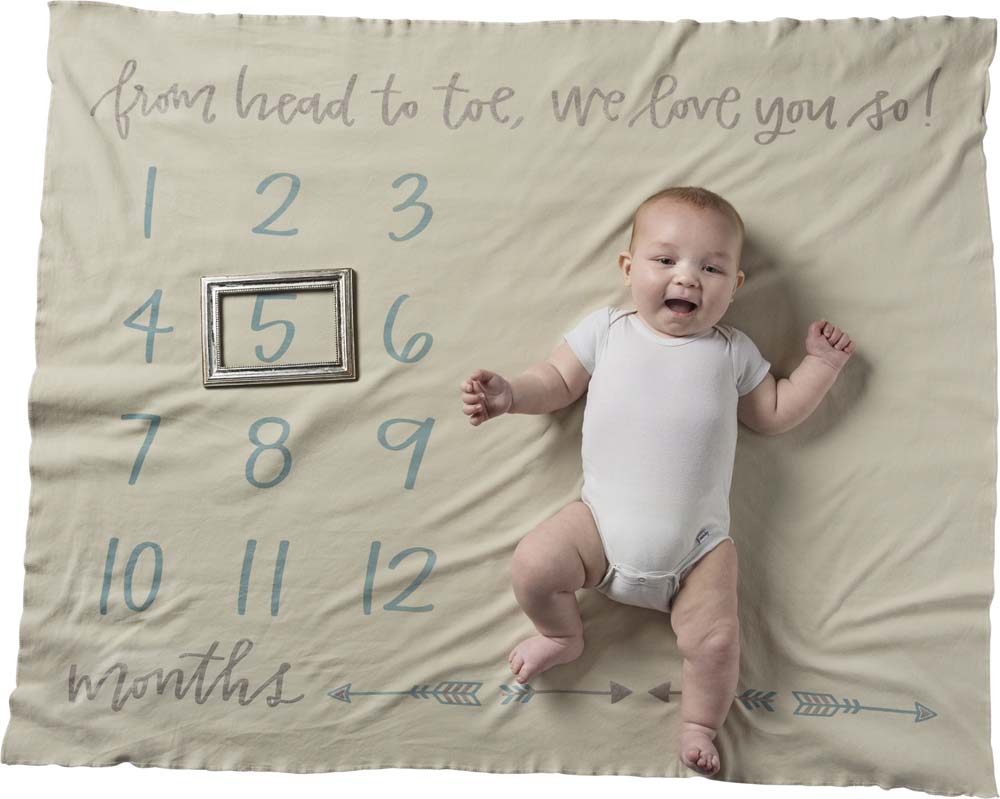 Primitives Milestone Blanket - From Head To Toe, We Love You