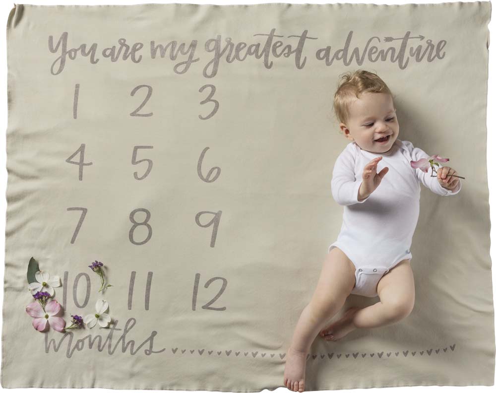 Primitives Milestone Blanket - You Are My Greatest Adventure
