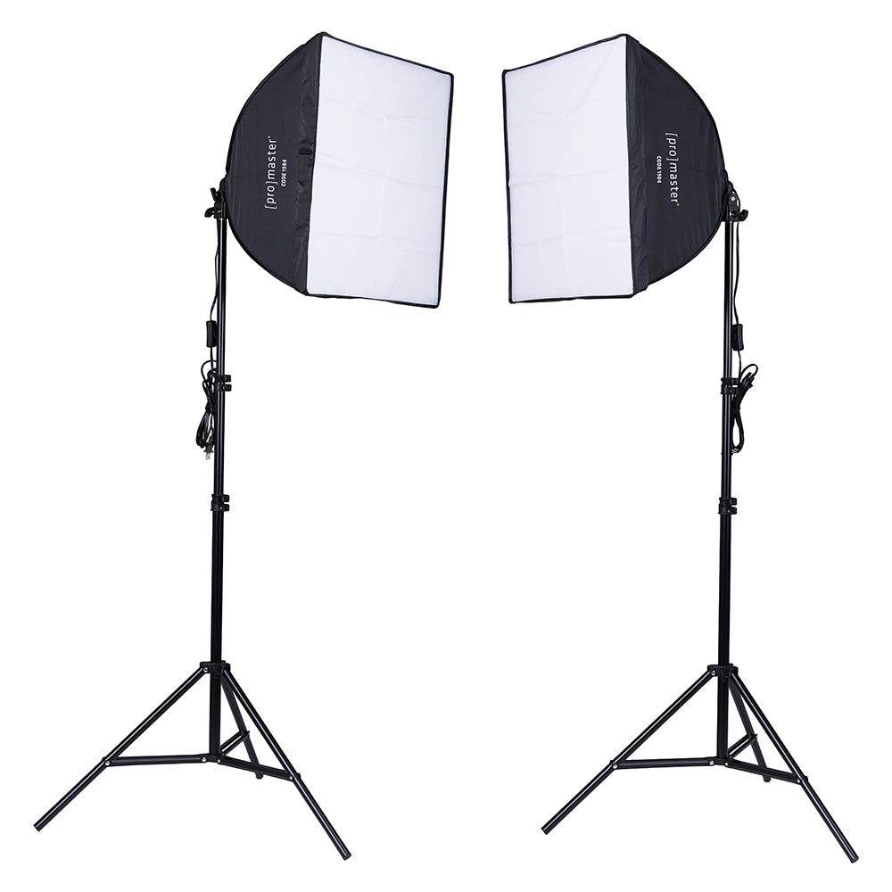 Promaster 2 Light AC Softbox Kit - 20" x 20"