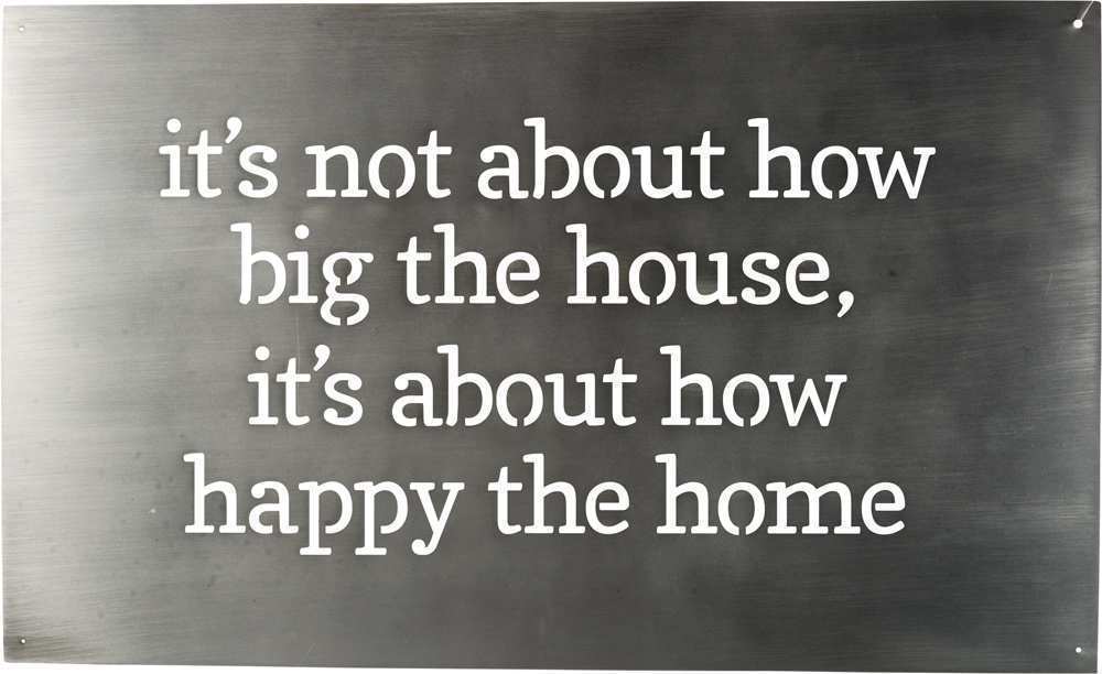Primitives Metal Wall Art - It's About How Happy The Home