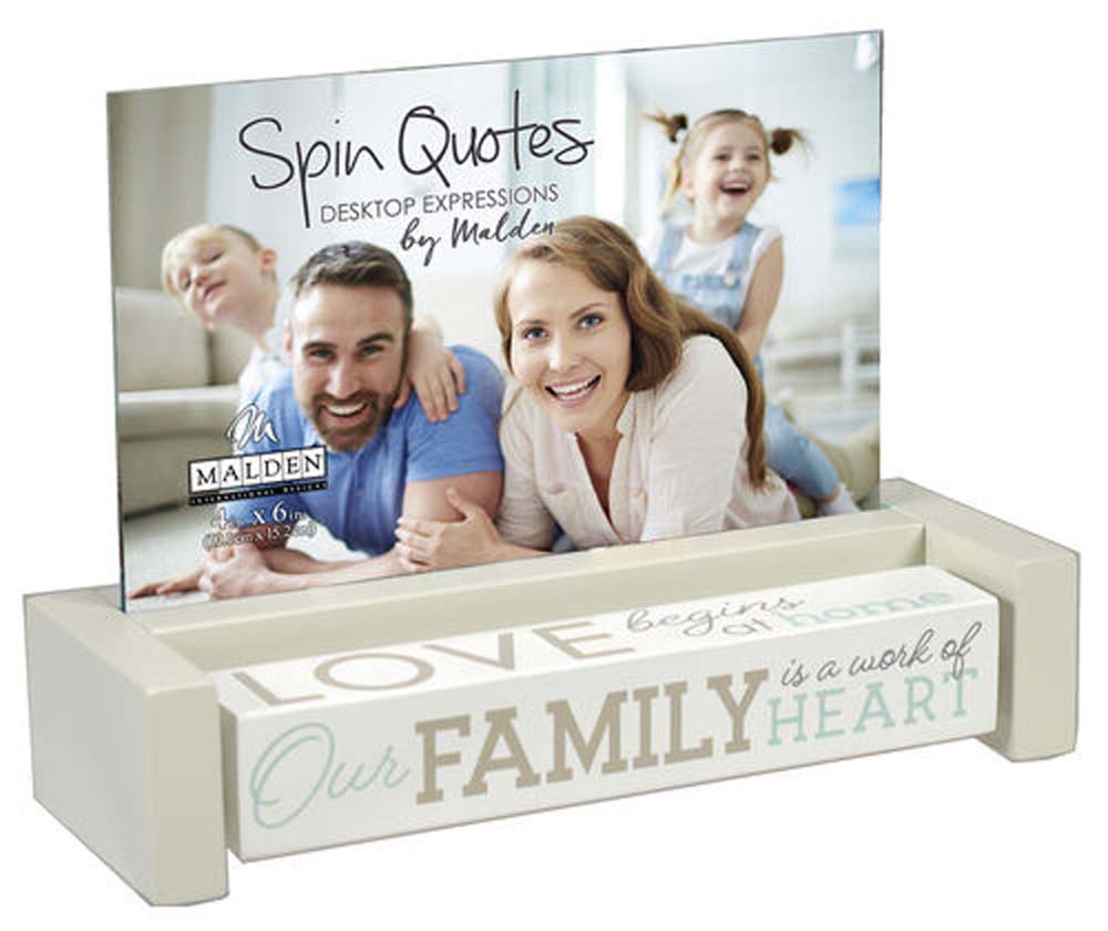 Malden 4x6 Family Spin Quotes Frame