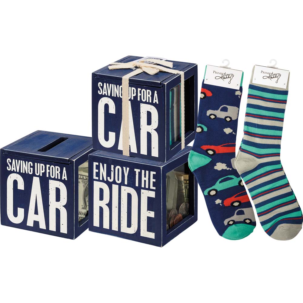 Primitives Bank & Socks Set - Saving Up For A Car