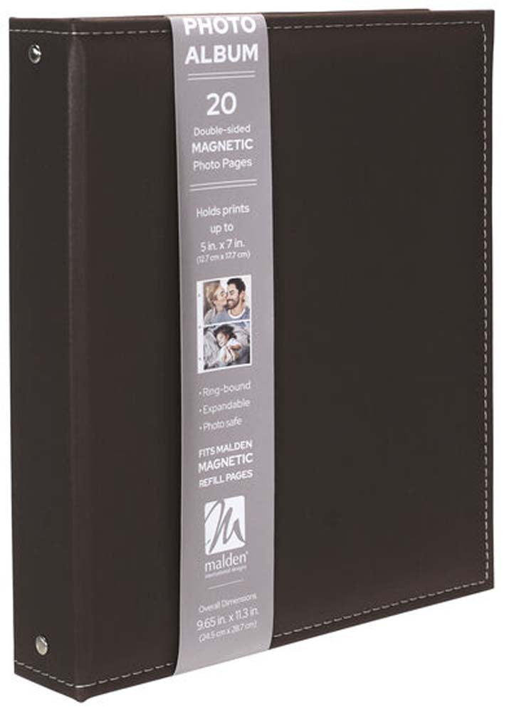Malden 3-Ring Brown Magnetic Album