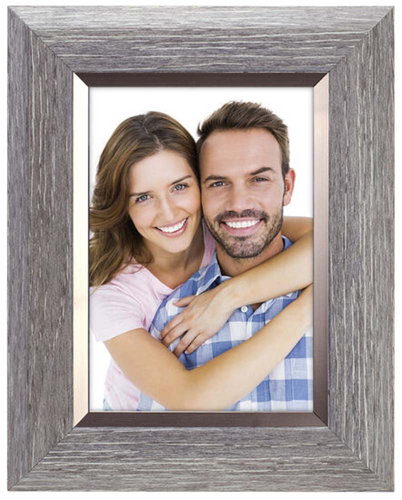 Malden 4x6 Gray w/Pewter Inner Frame