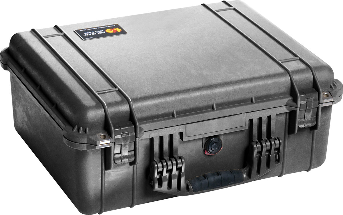 Pelican 1550EMS Case with Lid Organizer and Dividers (Black)