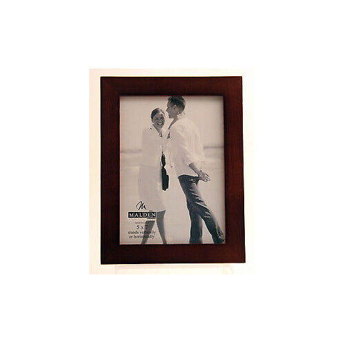 Malden Linear Dark Walnut 5x7 Frame