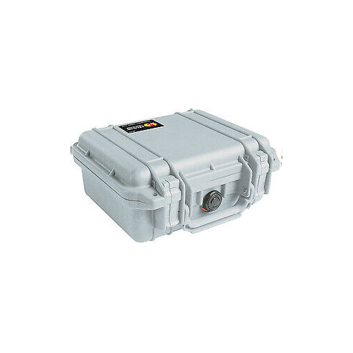 Pelican 1200 Case with Foam (Silver)