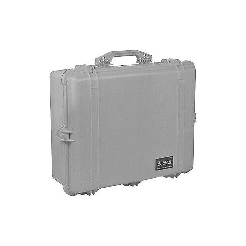 Pelican 1600 Case with Foam (Silver)