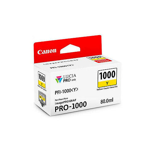 Canon PFI-1000 Y LUCIA PRO Yellow Ink Tank (80ml)