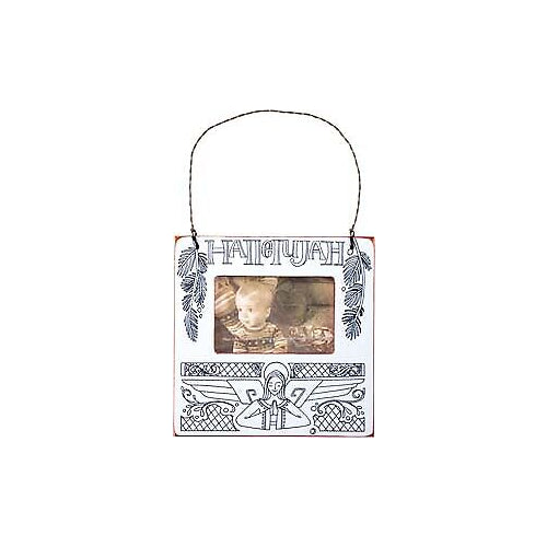 Primitives Holiday Photo Ornament Frame (Hallelujah)