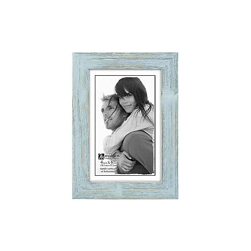 Malden 4x6 Sea Foam Blue Rough Line Frame