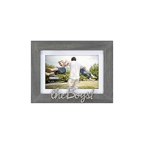 Malden 4x6 Scripts Gray Distressed- The Boys