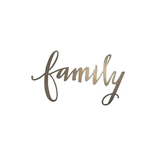 Primitives Family Cutout Metal Sign