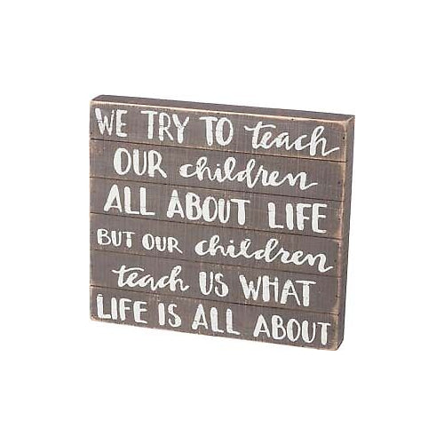 Primitives Our Children Box Sign