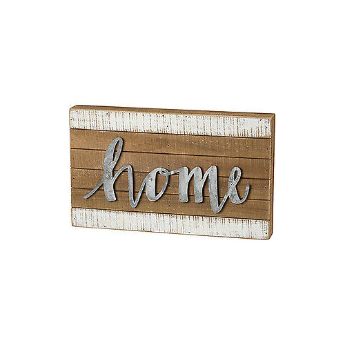 Primitives Slat Box Sign -Home
