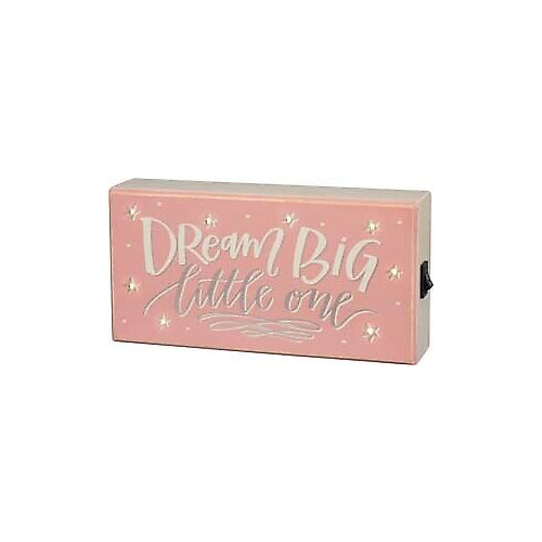 Primitives Dream Big Pink LED Box Sign