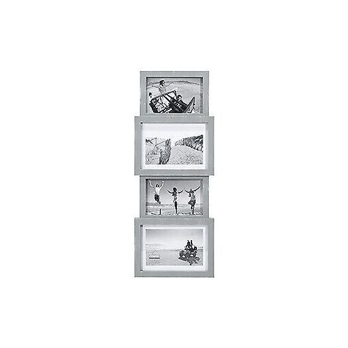 Malden 4-Opening 4x6/5x7 Panel Gray Frame 4x6