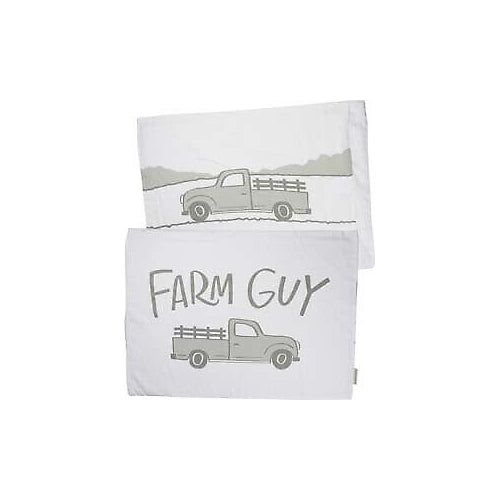 Primitives Farm Guy & Farm Girl Pillow Case Set