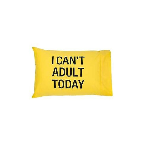 About Face Designs I Can't Adult Today Pillow Case