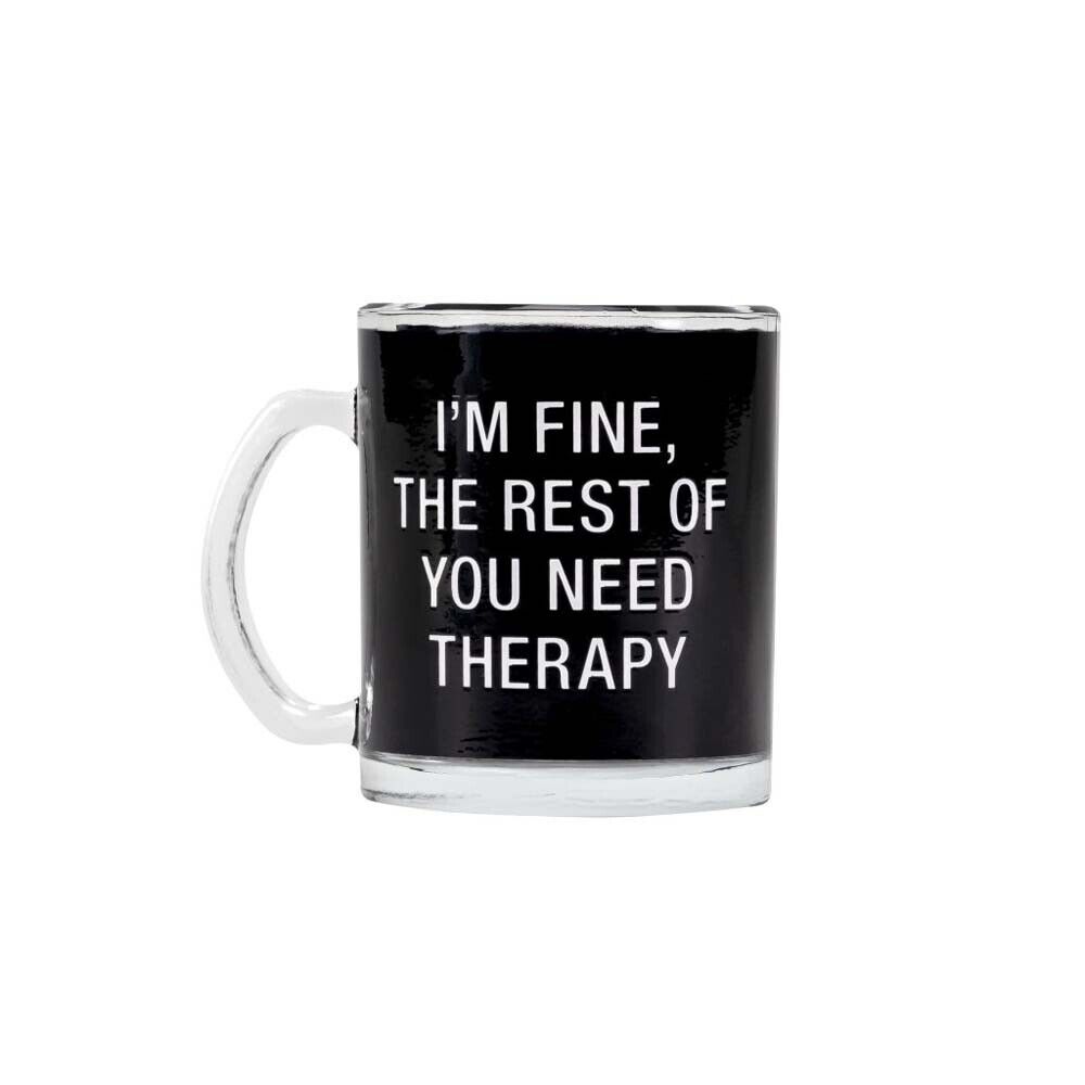 About Face Designs Therapy Glass Mug