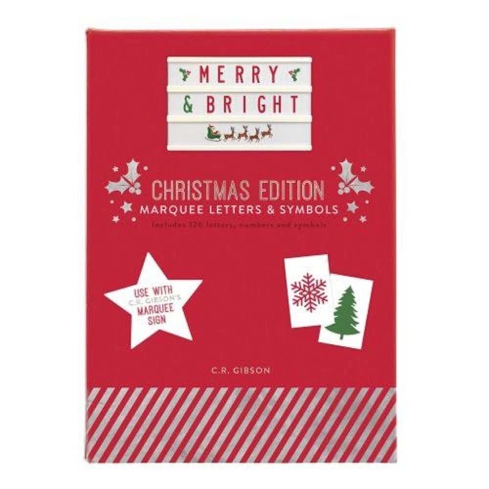 C.R. Gibson Marqee Letter Set - Festive Holiday