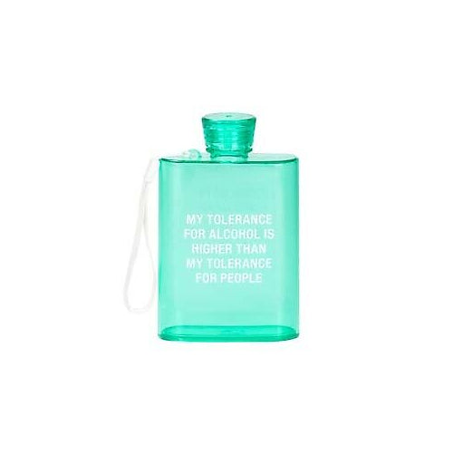 About Face Designs Tolerance Acrylic Flask