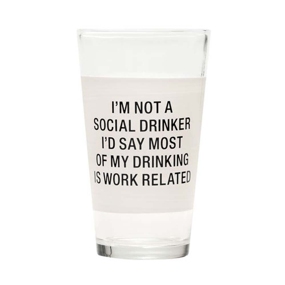 About Face Designs Work Related Pint Glass
