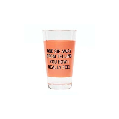 About Face Designs One Sip Away Pint Glass