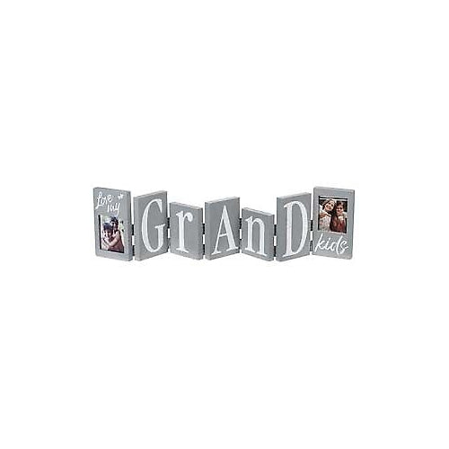 Malden Grandkids W/Photo Gray Love Letters Frame