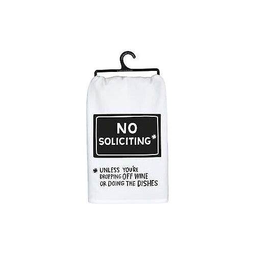 Primitives Dish Towel - No Soliciting