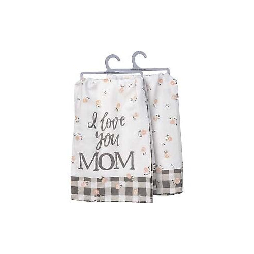 Primitives Dish Towel - I Love You Mom