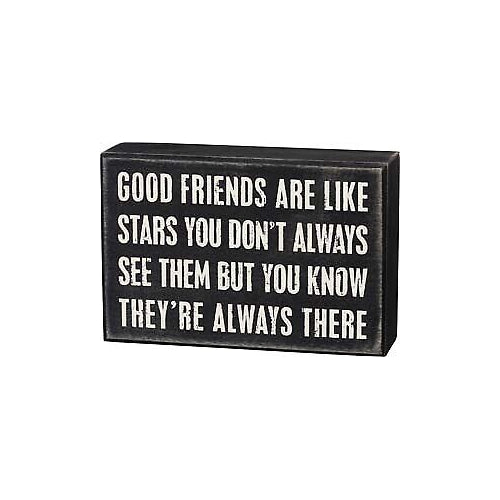 Primitives Box Sign - Good Friends