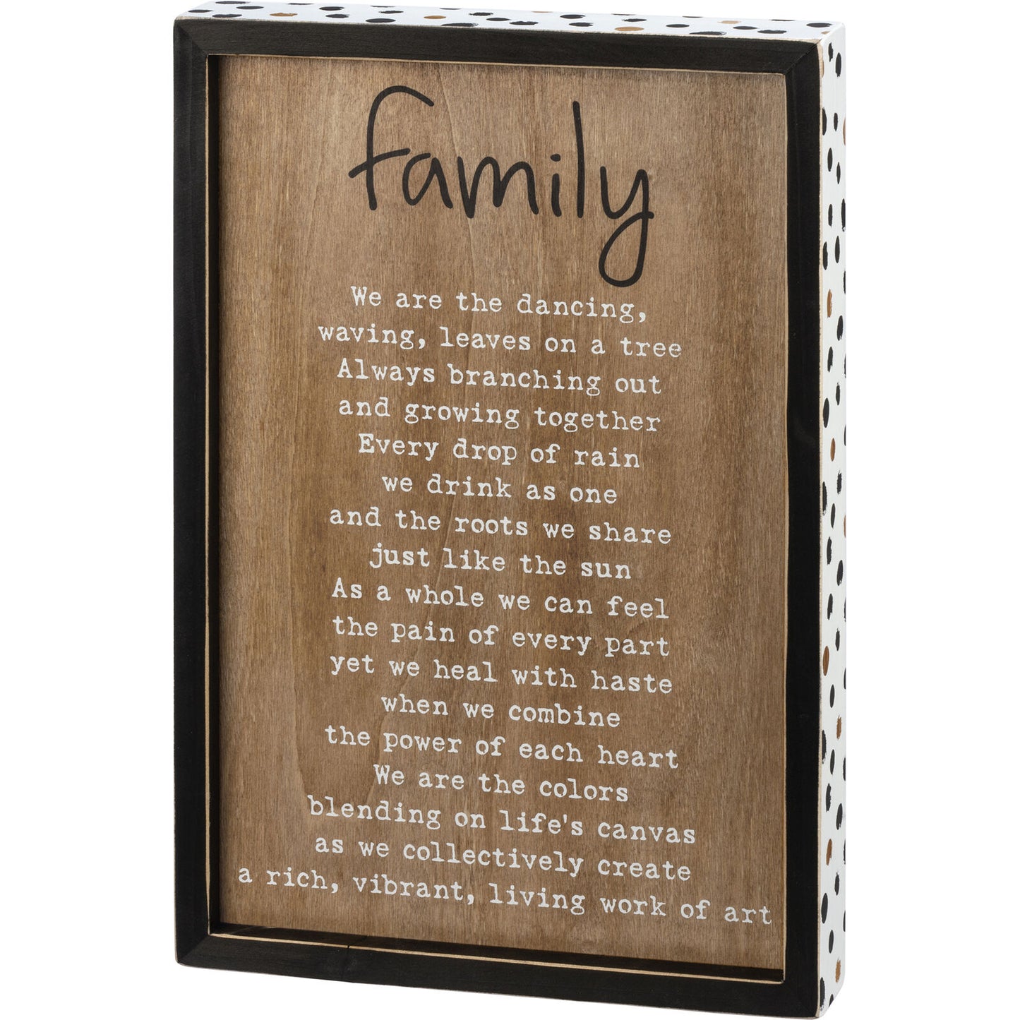 Primitives Inset Box Sign - Family Living Work Of Art