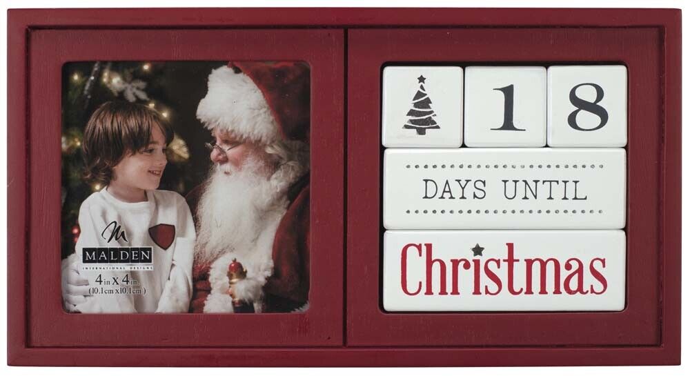 Malden 4x4 Christmas Countdown Block Frame