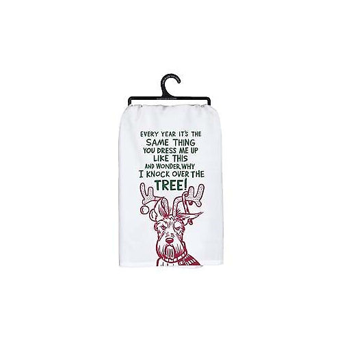 Primitives Dish Towel - Dog Tree