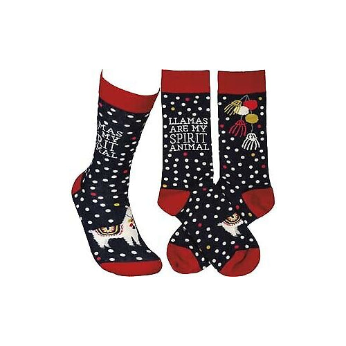 Primitives Socks - Llamas Are My Spirit Animal