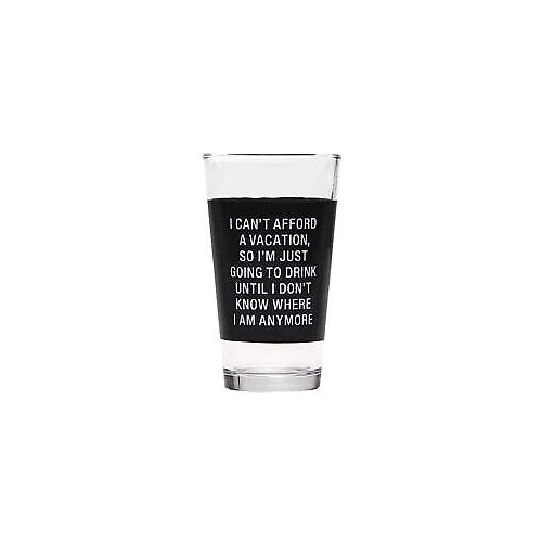 About Face Designs Vacation Pint Glass