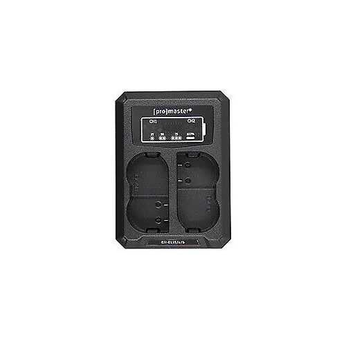 Promaster Dually Charger - USB for Nikon EN-EL15, EN-EL15a, EN-EL15b