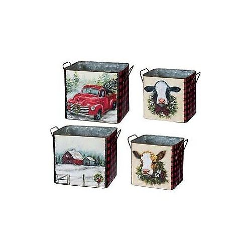 Primitives Bin Set - Christmas Farm