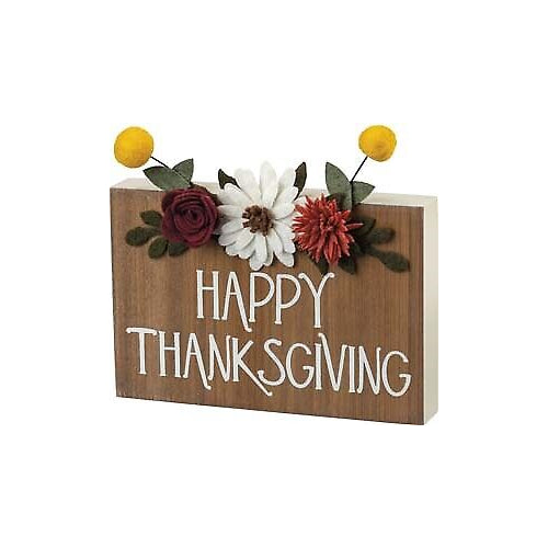 Primitives Block Sign - Happy Thanksgiving