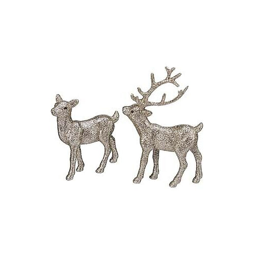 Primitives Deer Set - Champagne Glitter