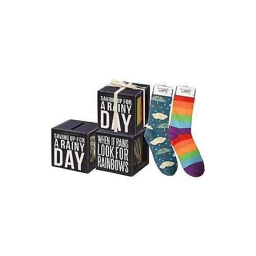 Primitives Bank & Socks Set - Saving Up For A Rainy Day