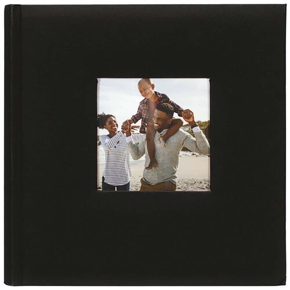 Malden 2-Up Black Fabric Bookbound Album