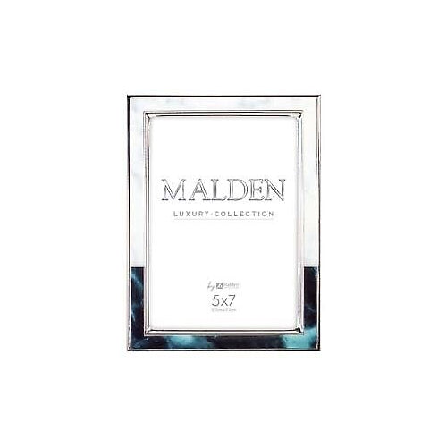Malden 5x7 Green & White Marbled Metal
