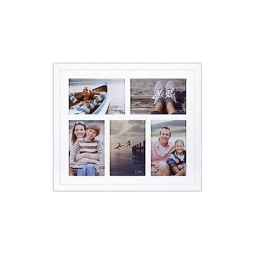 Malden 5-Op. White Routed Distressed Frame