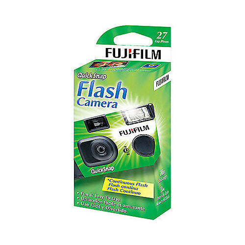Fujifilm QuickSnap Flash 400 One-Time-Use Disposable Camera (27 Exposures)