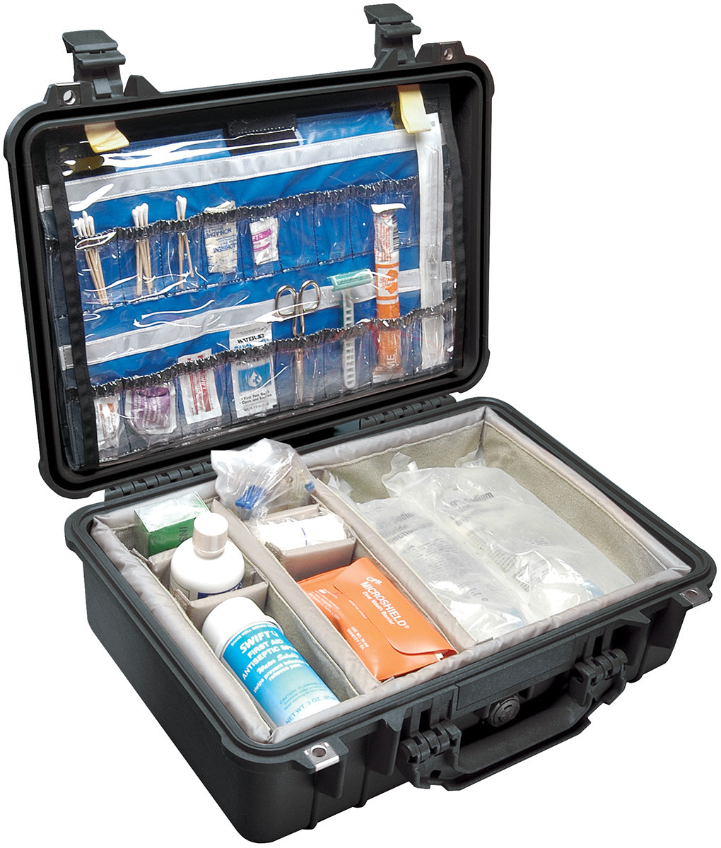 Pelican 1500EMS Case with EMS Organizer and Dividers (Black)