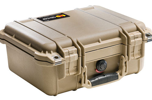 Pelican 1400 Case with Foam (Desert Tan)
