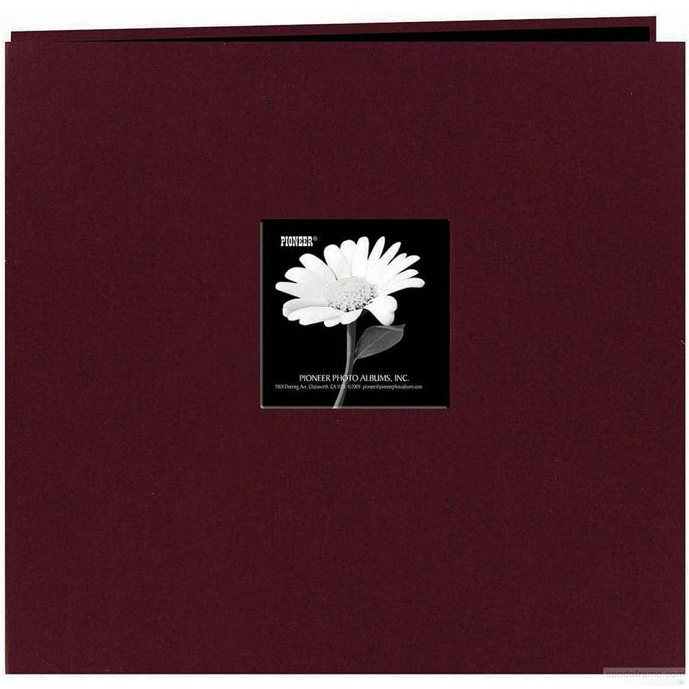 Pioneer 200 Pocket Photo Album - Sweet Plum Natural Colors Fabric